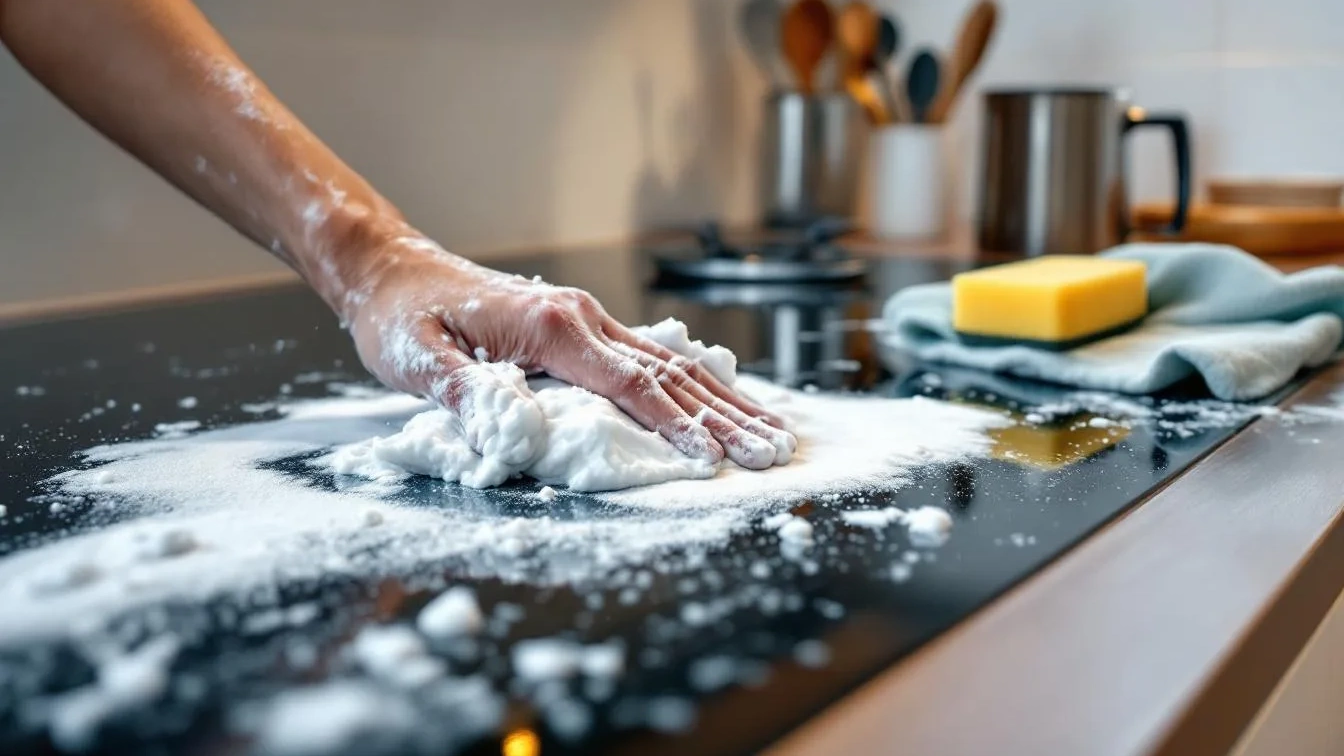 Haushaltsexperte verrät: Warum Rasierschaum Ceranfelder effektiv reinigt