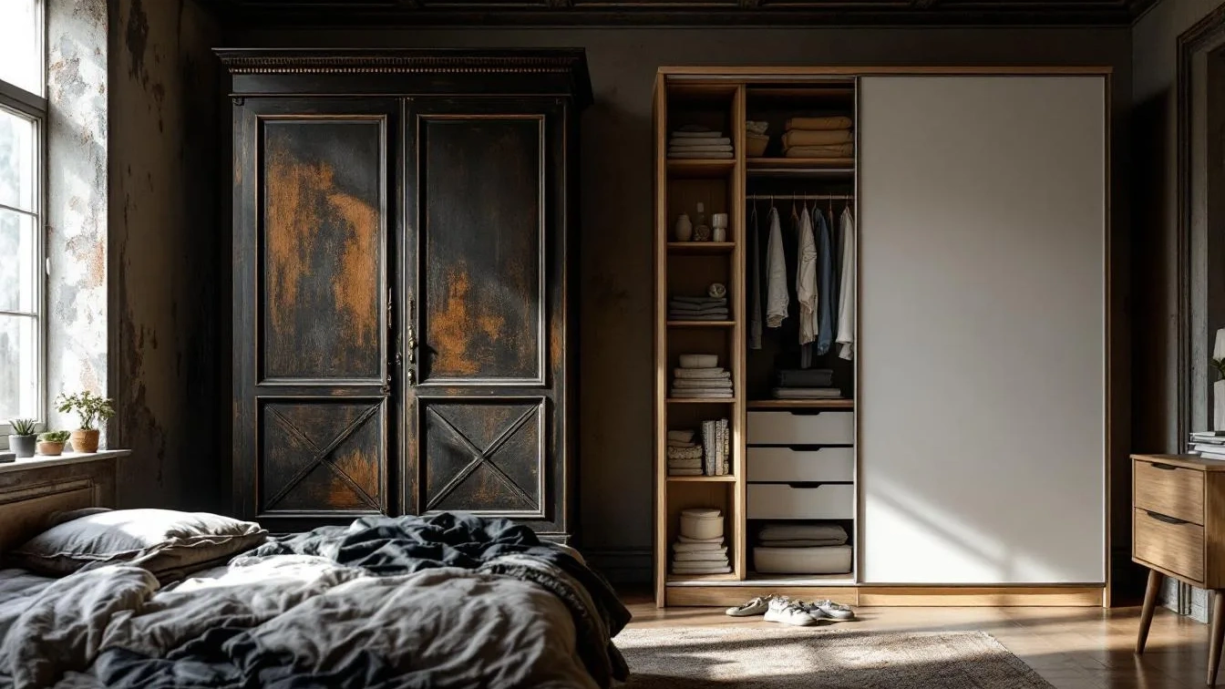 Warum Ihr alter Kleiderschrank das Schlafzimmer ruiniert und unsere Lösung hilft