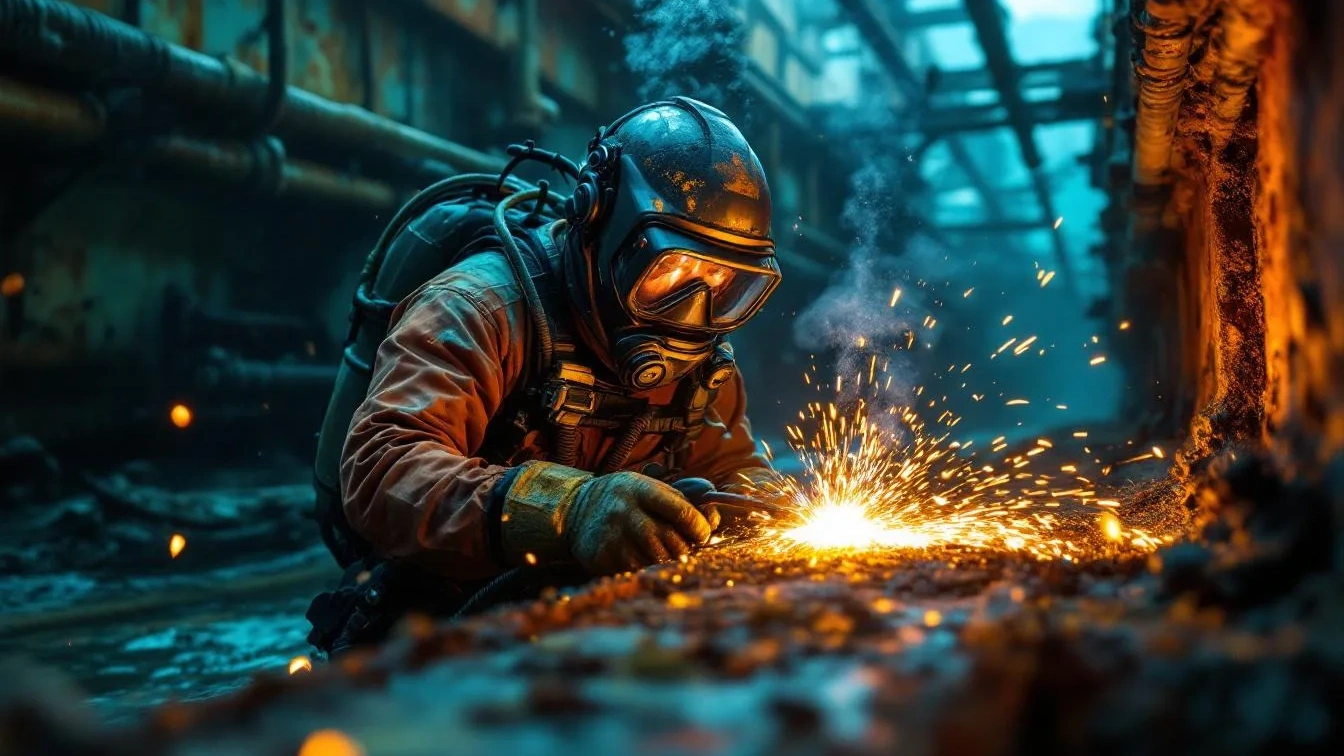 Warum der Job als Unterwasserschweißer der gefährlichste der Welt ist
