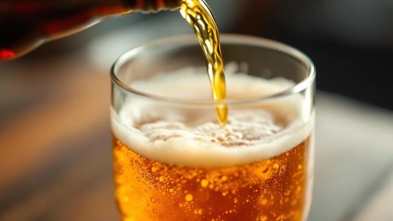 Weder kaltes Glas noch langsames Einschenken, deshalb schäumt Bier weniger im geneigten Glas